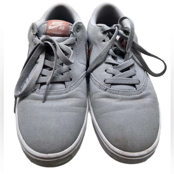 Nike Grayish/Blue SB Check SolarSoft Canvas Skate Shoes 🩶 - Picture 3 of 9